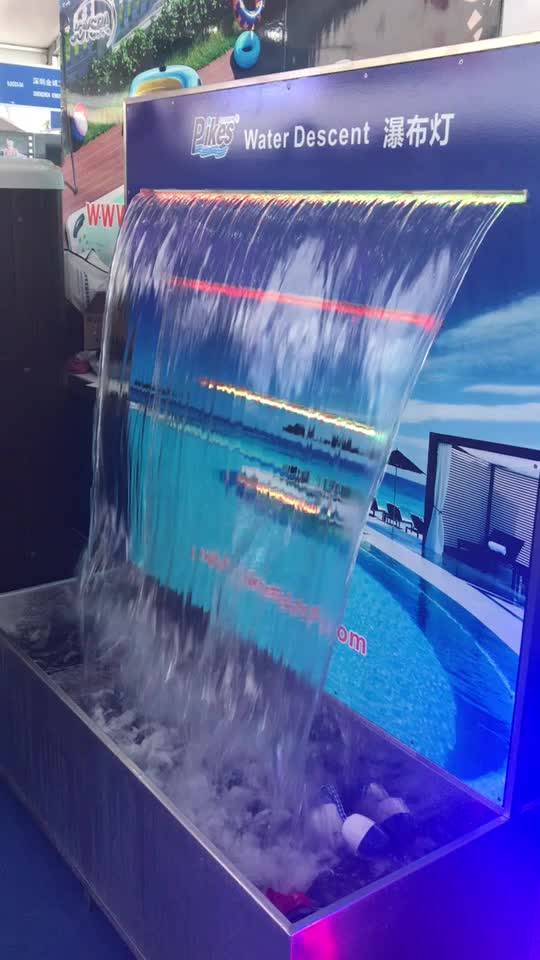 Swimming Pool Acrylic Waterfall Fountain Spa Water Blade Water Curtain