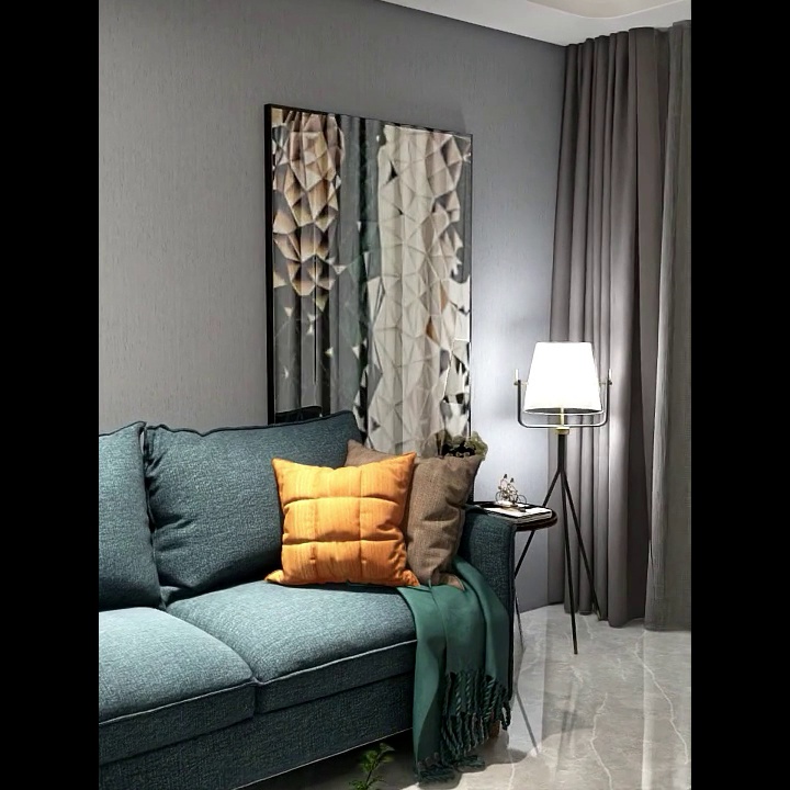 深圳一家庭由于一幅墨绿装饰画火出圈