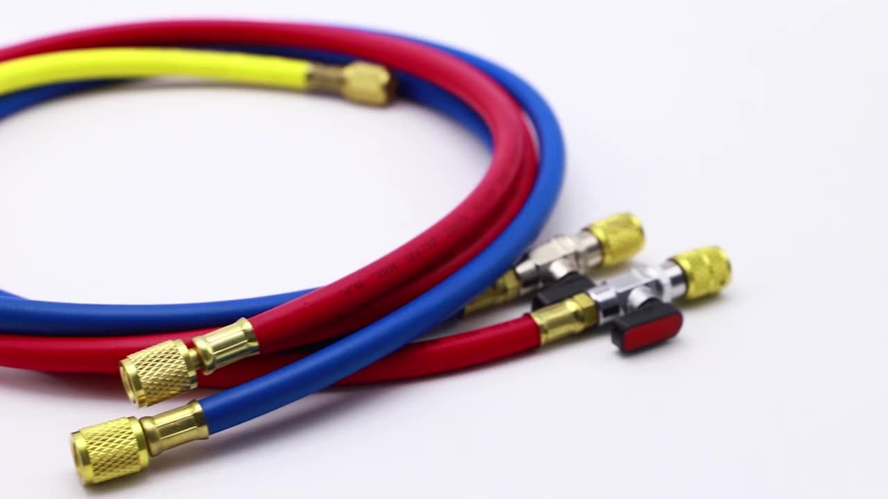 2018 Three Color Epdm Air Conditioning Refrigerant Charging Hoses R134