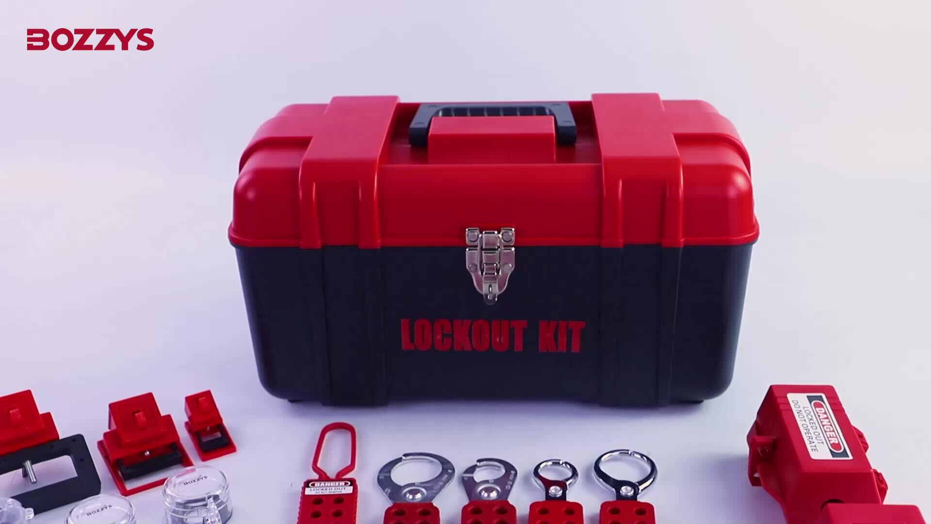 Bozzys Lockout Tagout Kit With Toolbox,Switch Push Button Estops And ...