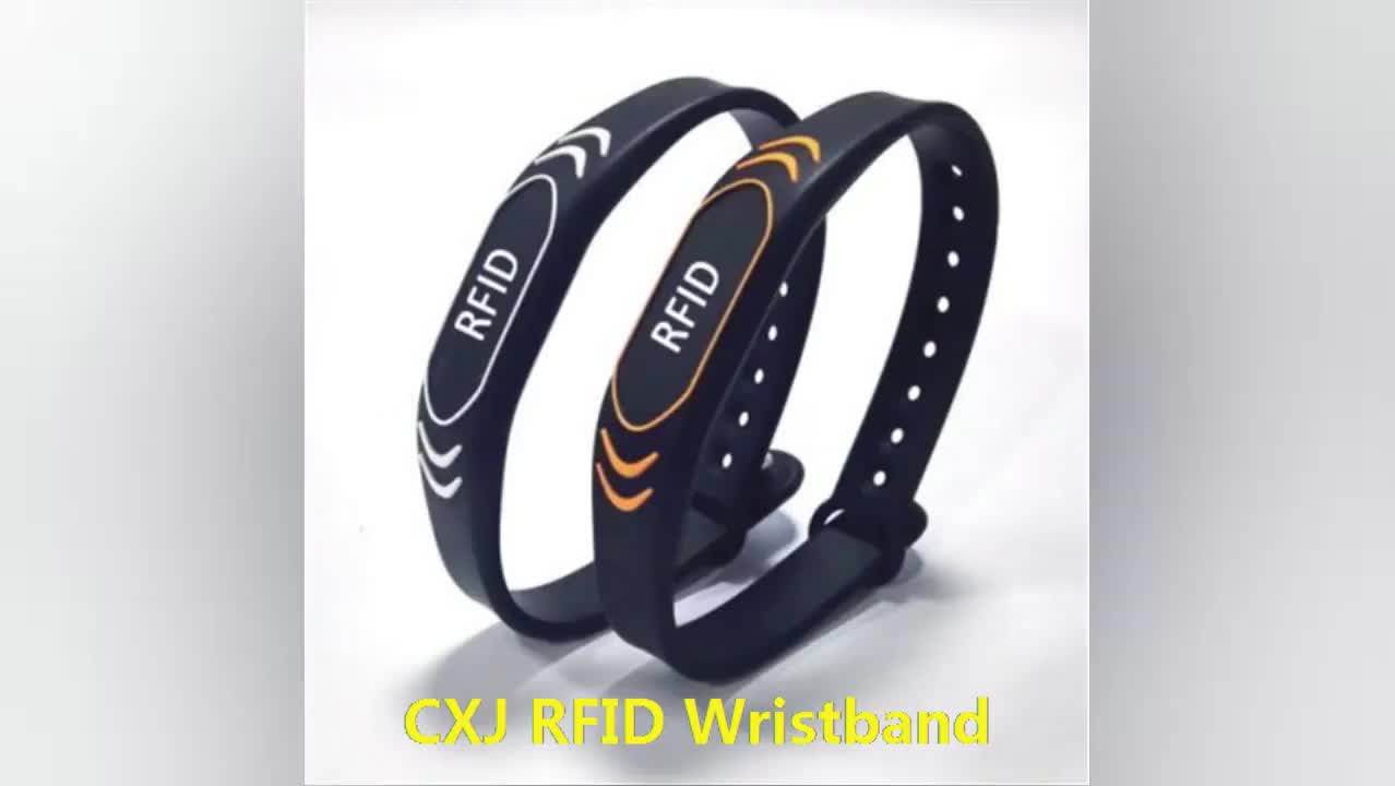 Children Tracking Wearing Soft Silicone Rfid Wristband Nfc Bracelet