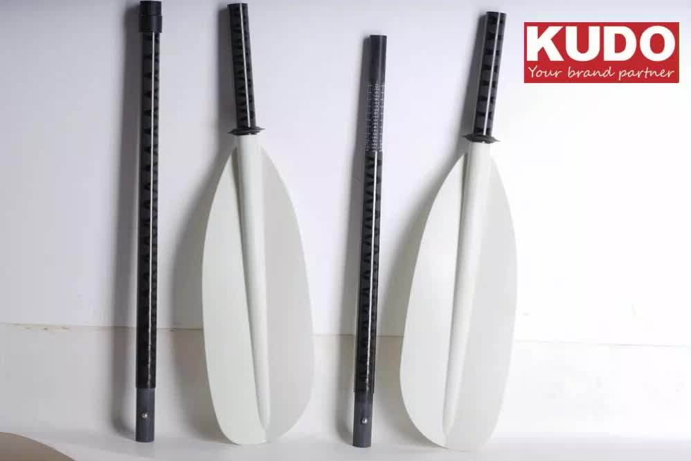 Ready To Ship 48 Hours Paddle Kayak Fiberglass 2 Piece Adjustable 210