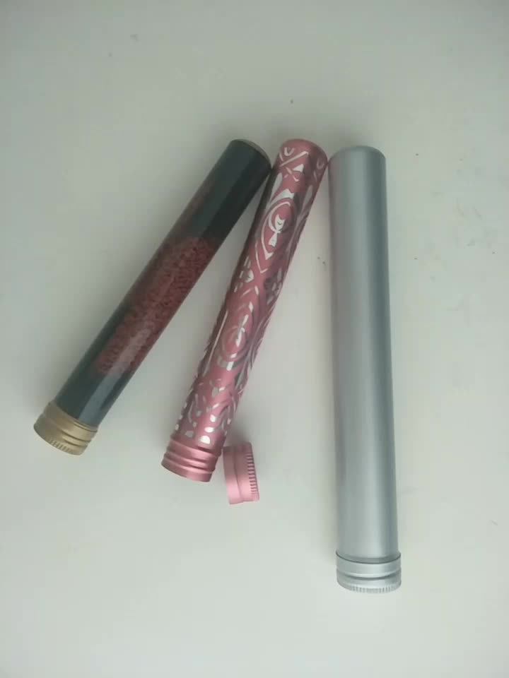 Sample Free Tapered Aluminum Tube Lip Balm Metal Tube 6061 Aluminum