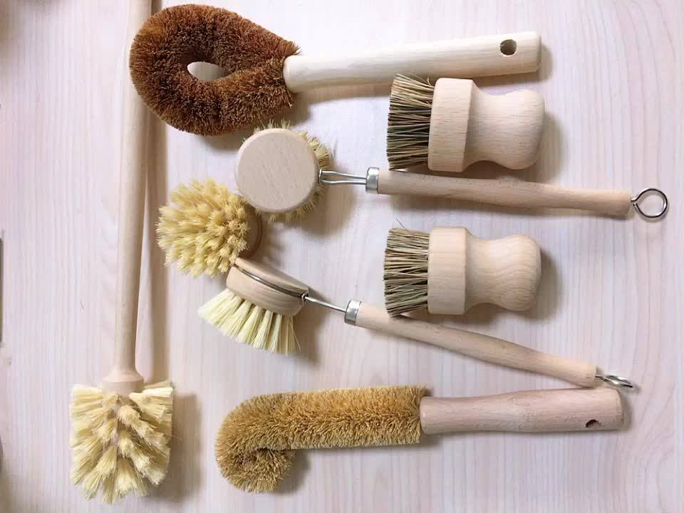 Hot Sale Biodegrade Beech Wood Handle Bottle Dish Plate Ecofriendly Brushes Buy Dish Plate