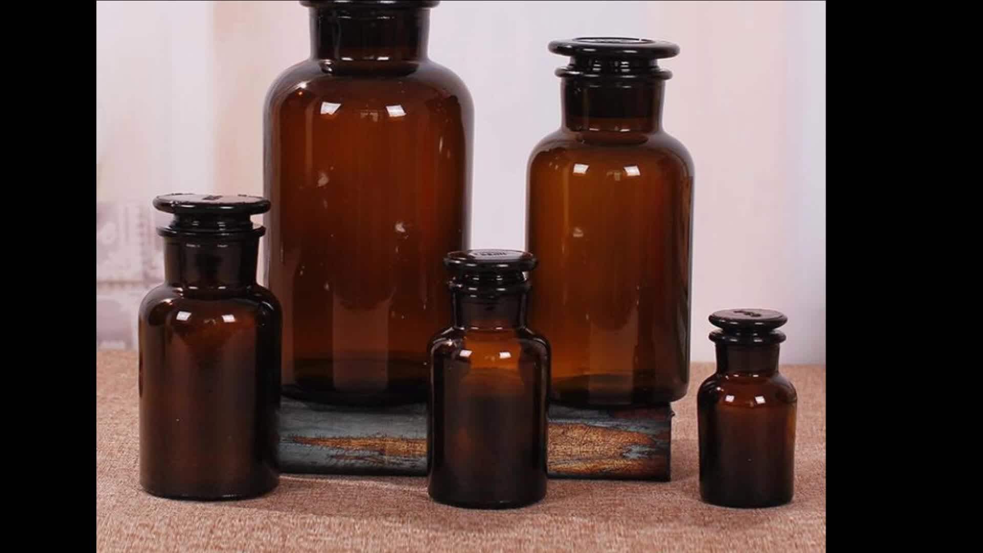 Wholesale Medicine Bottle Medical Transparent Reagent Amber Glass