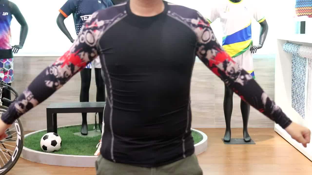 Sublimated Short Sleeve Bjj Rashguards Custom Printed Blank Compression