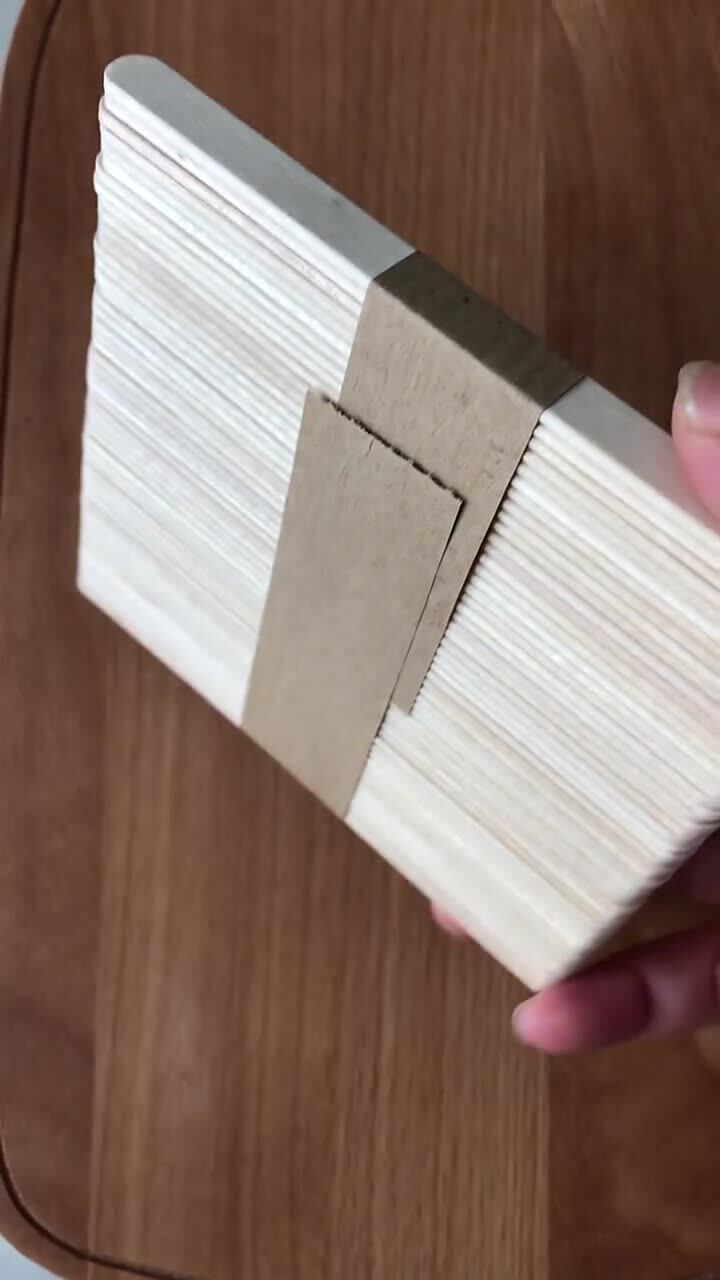 50-Pack Natural Wood Craft Sticks - 3.38 Inch Popsicle Sticks For DIY Projects