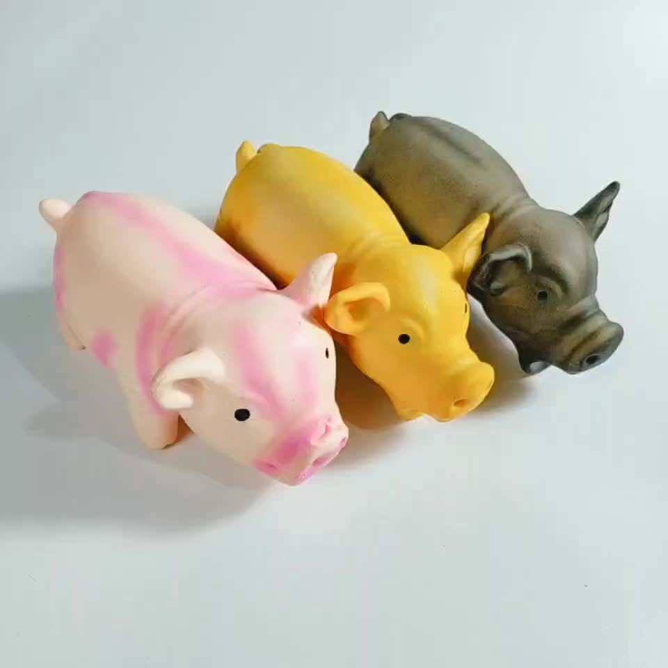 Ecofriendly Latex Grunting Squeaky Pig Toys For Dog Pet Toys Buy Dog