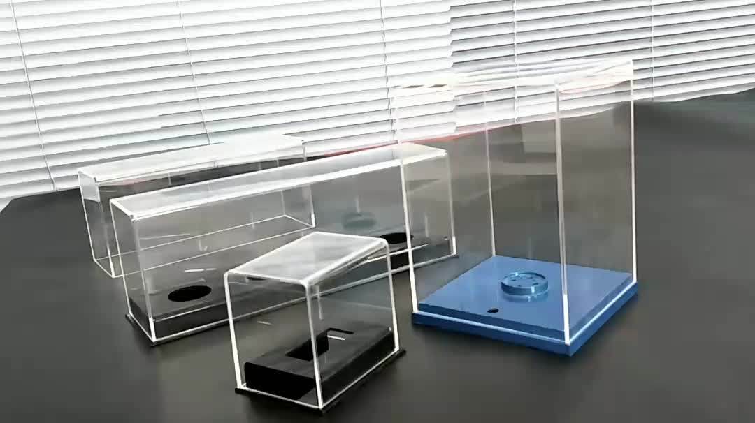 2016 Custom Made Small Clear Acrylic Box With Lid With 10*10*8cm Size