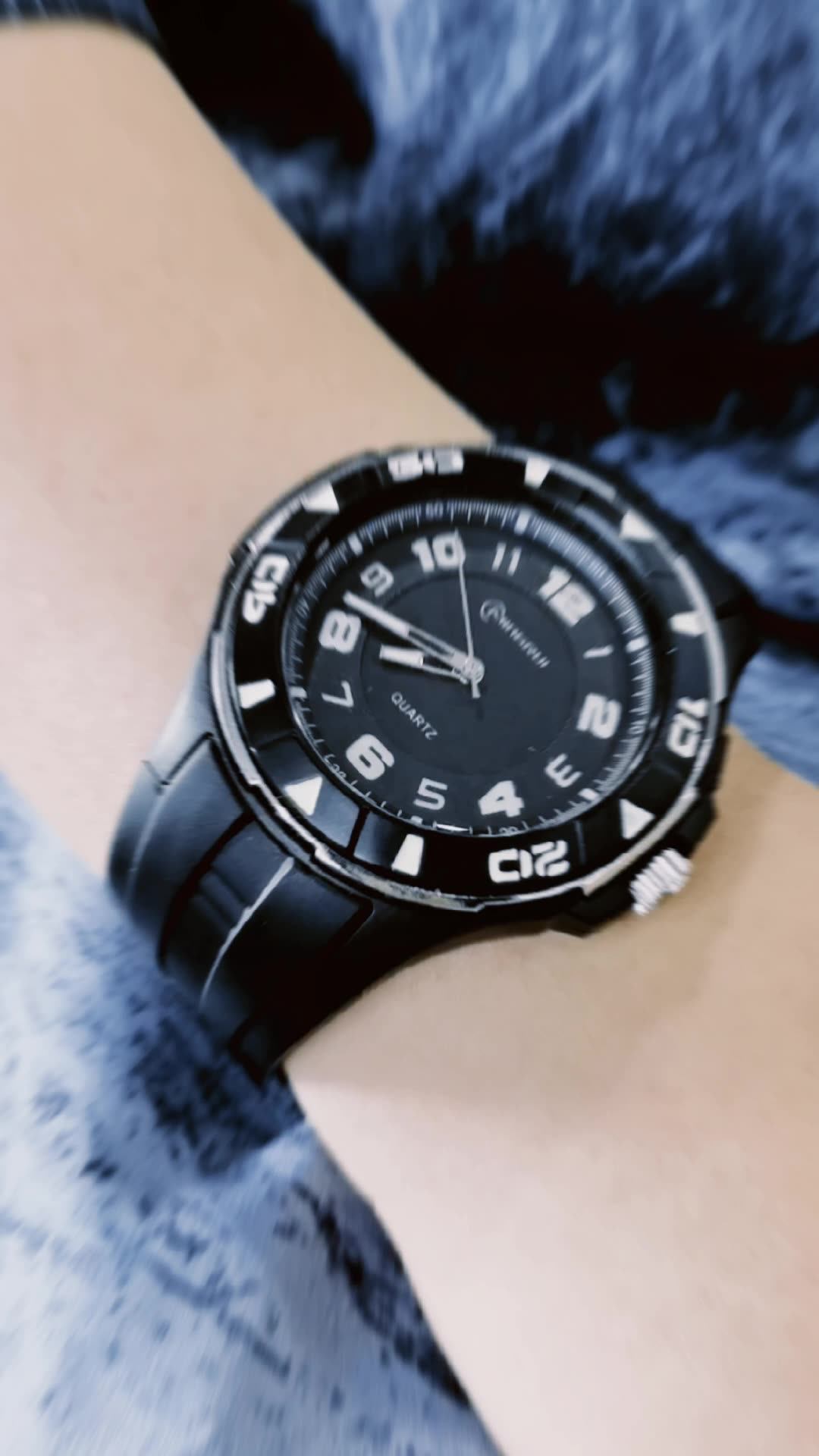 Mingrui Big Face Analog Wristwatch Arabic Numeral Dial Hand Watch Hot Sale  Popular Wholesale Price Quartz Watch