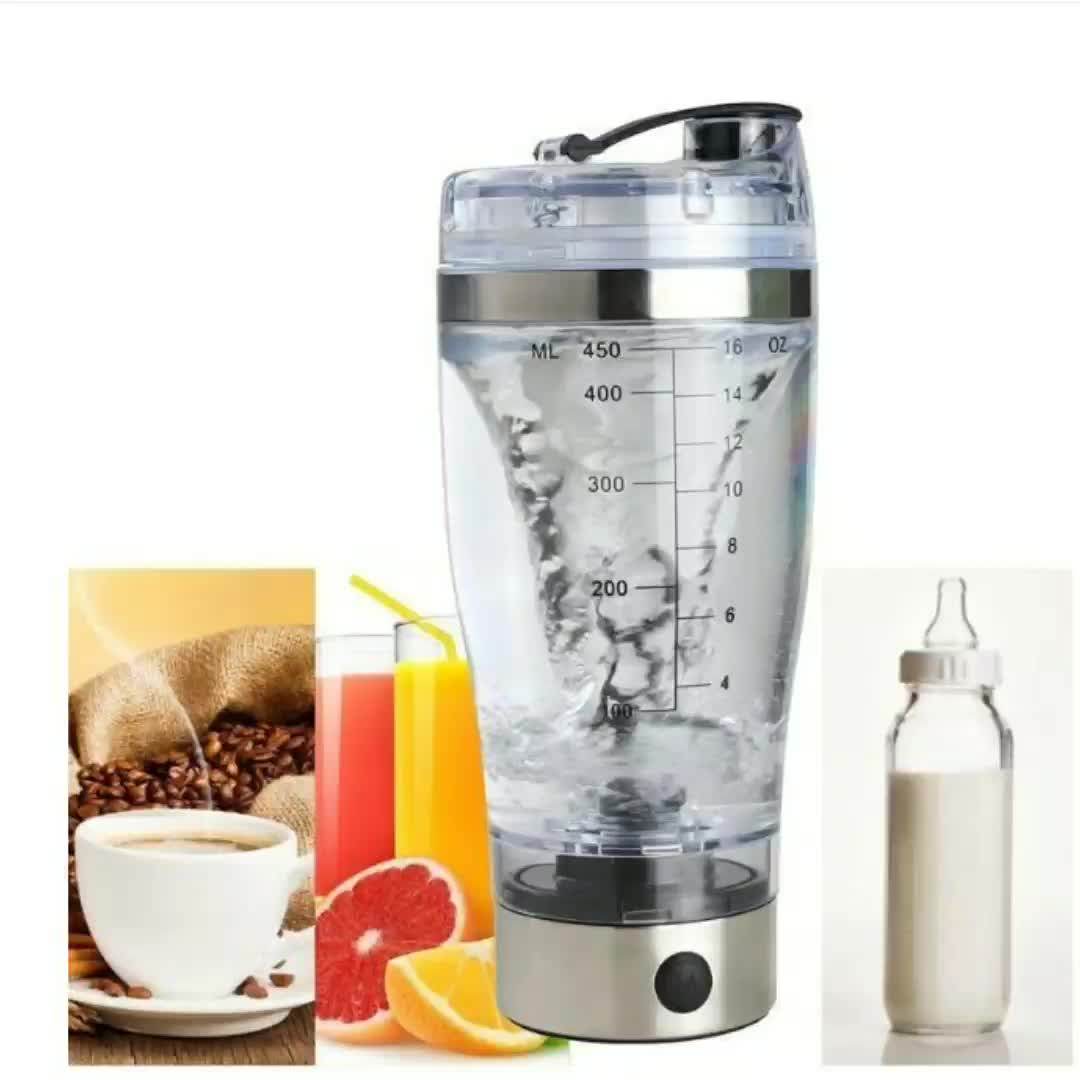 Usb Rechargeable Protein Shaker Bottle / Portable Mixer Sports Electric