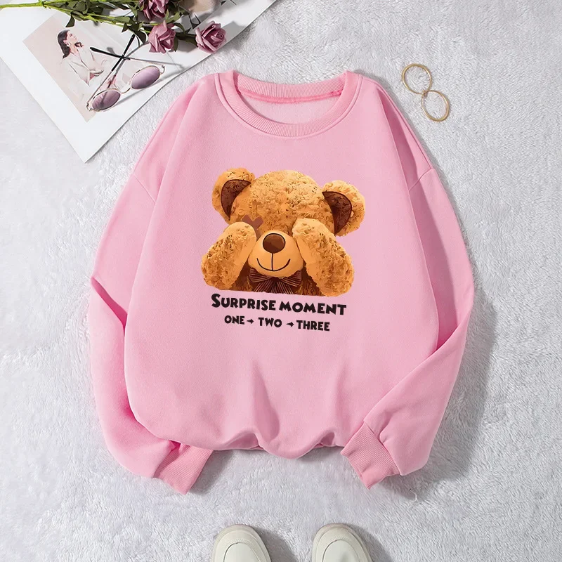 Amazon Autumn/Winter Women's V-Neck Fleece Hooded Sweatshirt with Round Neck Letter Print International Trade Sweatshirt for Women