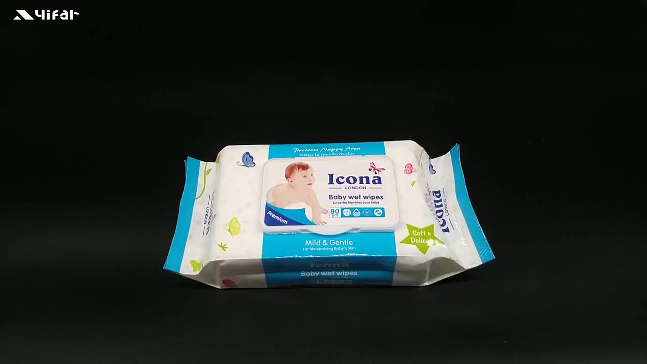 Aiwina 50pcs/bag Wet Wipes Newborn Baby Hand Mouth Nonwoven Disposable