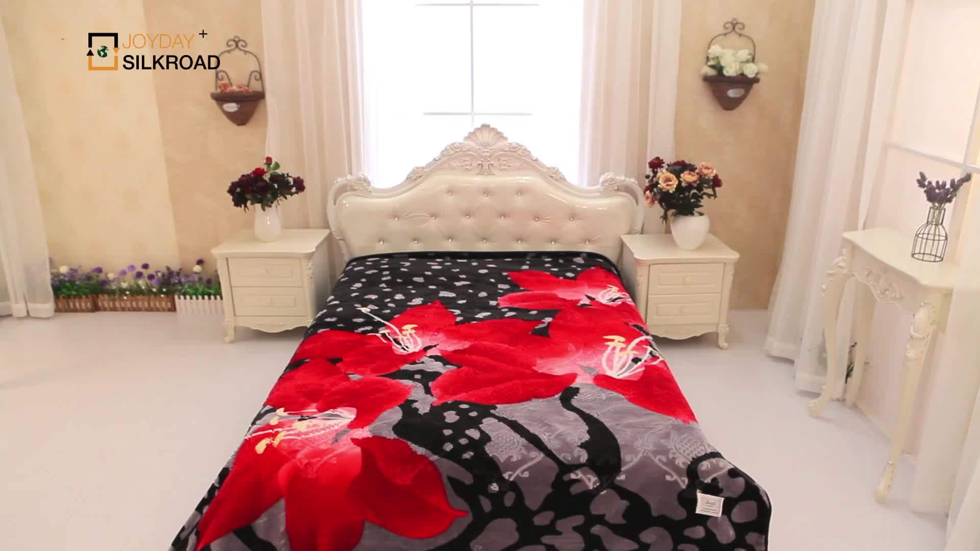 Otsukeori High Quality Northeast Asia Style Extra Thick Fleece Flower