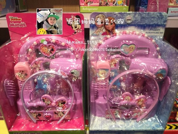 Hong Kong Minnie Ice and Snow Costume House Wine Makeup Table Makeup Desk Toy Hair Adorned Little Girl