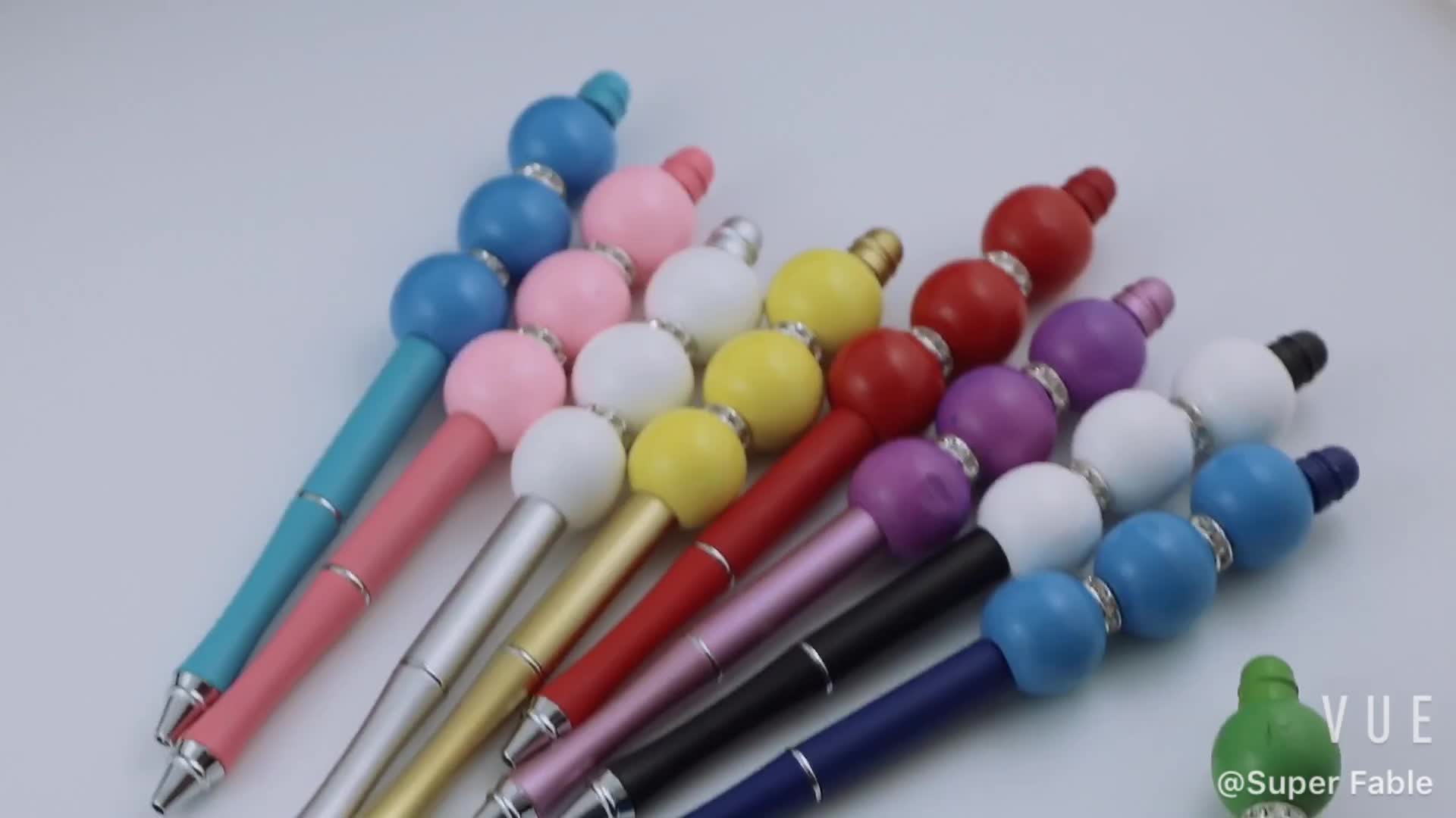 Creativity Personalized Add A Bead Pen Water Drop Top Diy Beadable