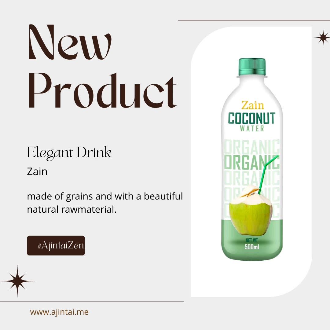 Coconut Milk Drink With Nata De Coco & Real Fruits Sterilized In Canned