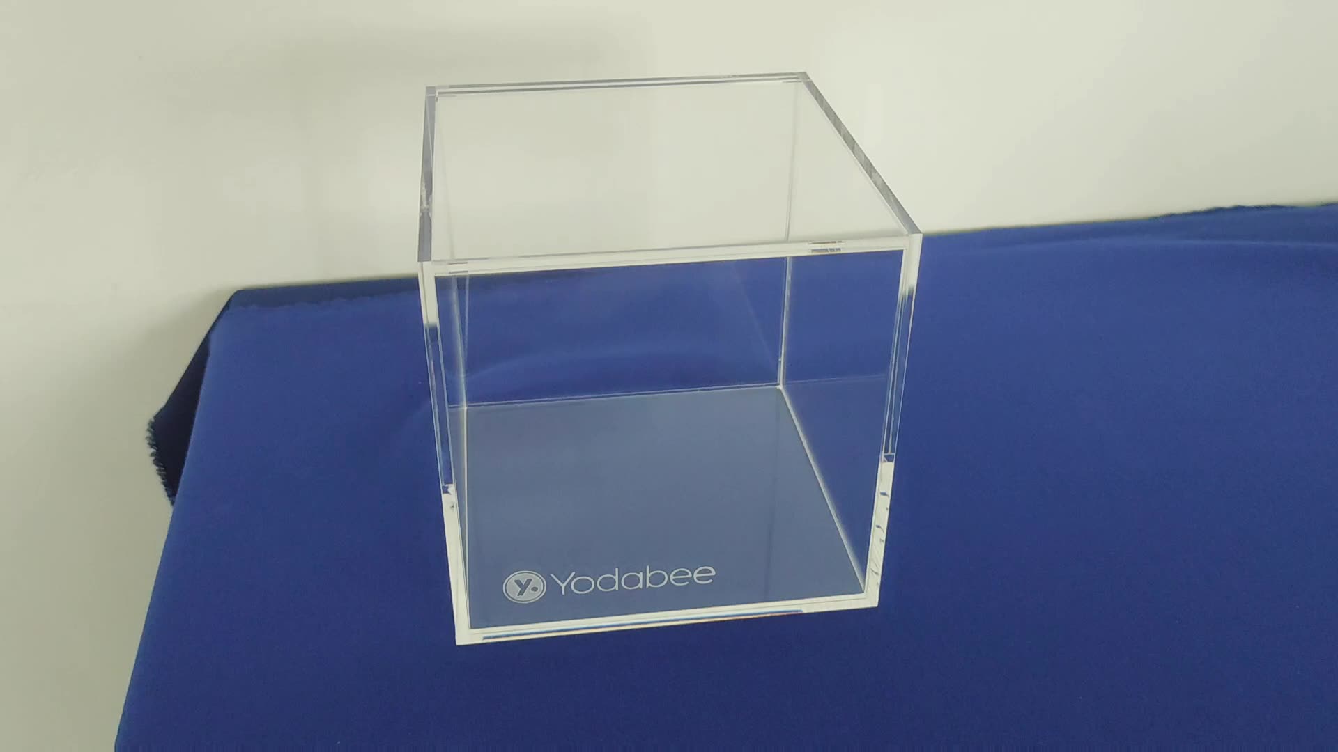 Factory Wholesale Clear Cube Small Acrylic Boxes Storage Bins With Top