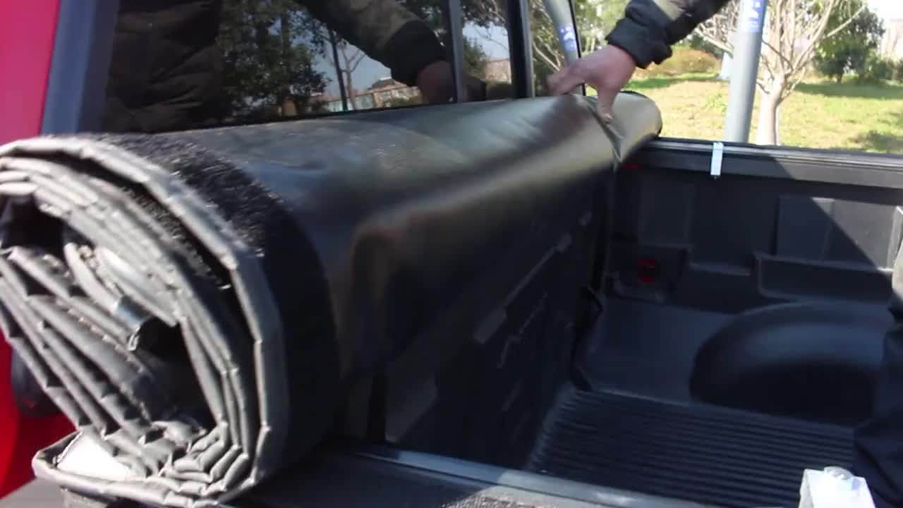 Customized Newest Design Tonneau Cover 8 Foot Folding Pickup Truck Bed