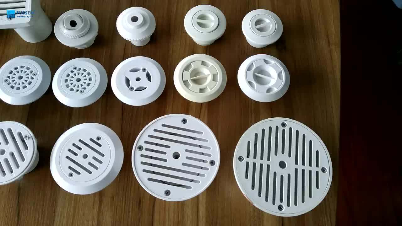 White Plastic Swimming Pool Nozzle Eyeball Fitting Wall Return And