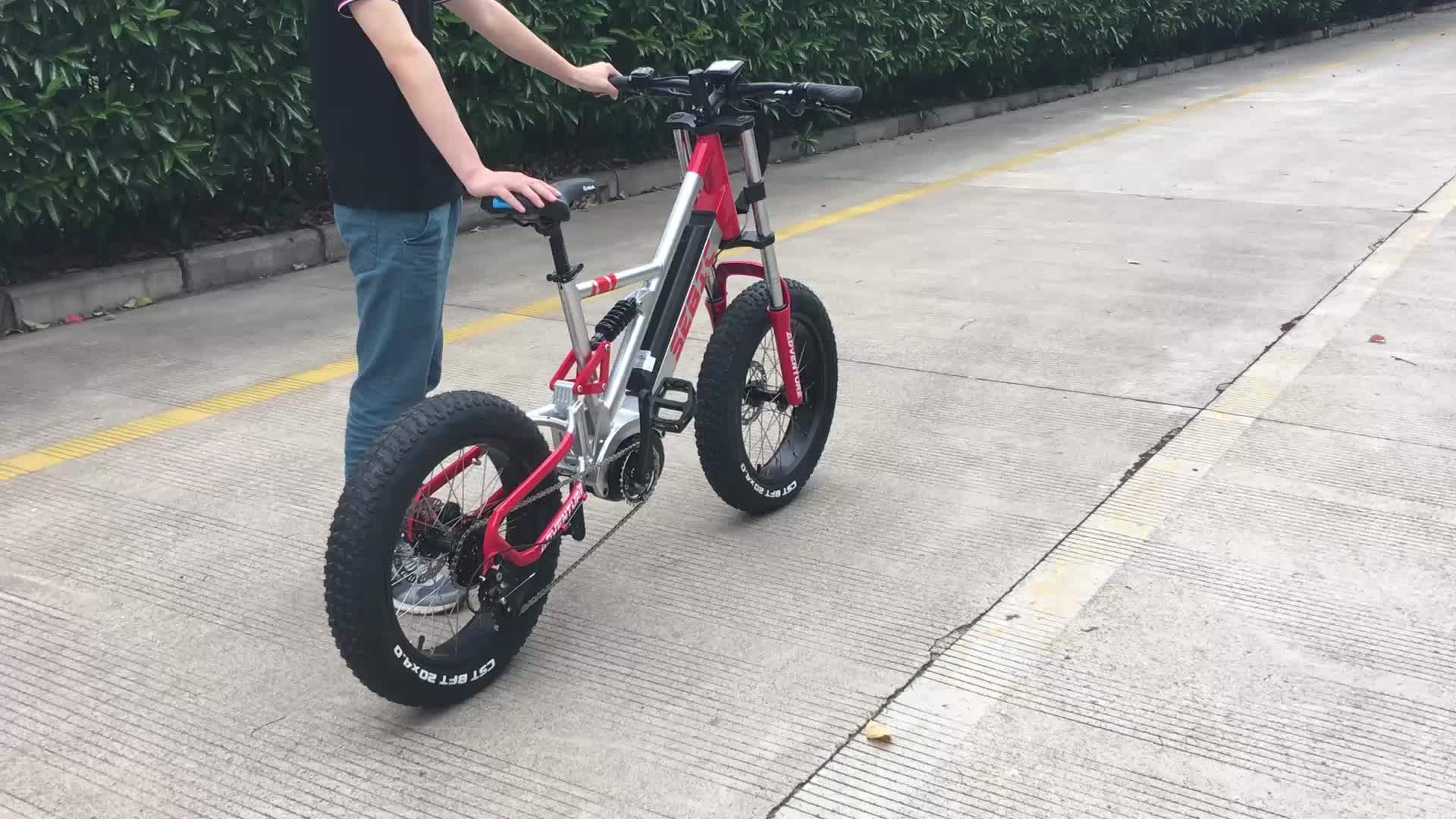 36v 250w Brushless Mid Motor Mountain Ebike Aluminum Alloy 20" Inch