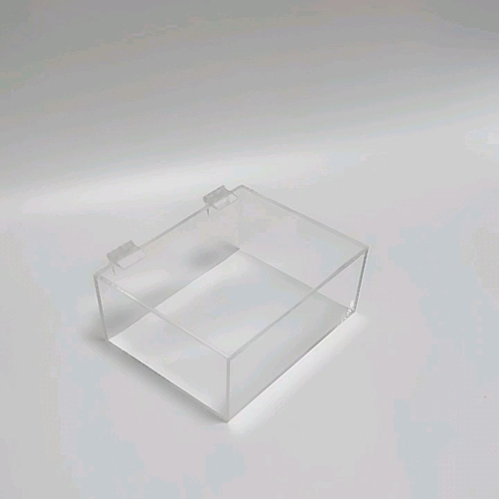 Plexiglass Rectangle Jewellery Storage Box Acrylic Boxes With Hinged