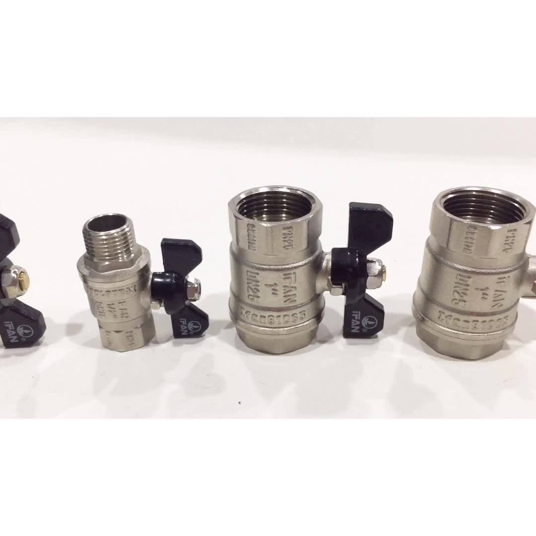 High Pressure Cw617n Valve Handles Brass Oil/gas 1/2 Inch Mini