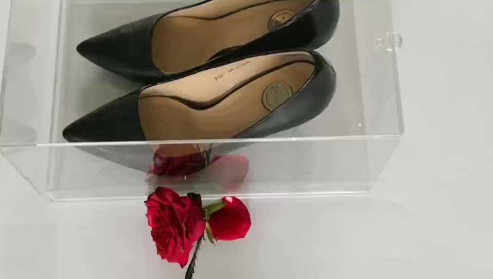 High Quality Clear Acrylic Glass Shoe Box For Display Buy Acrylic