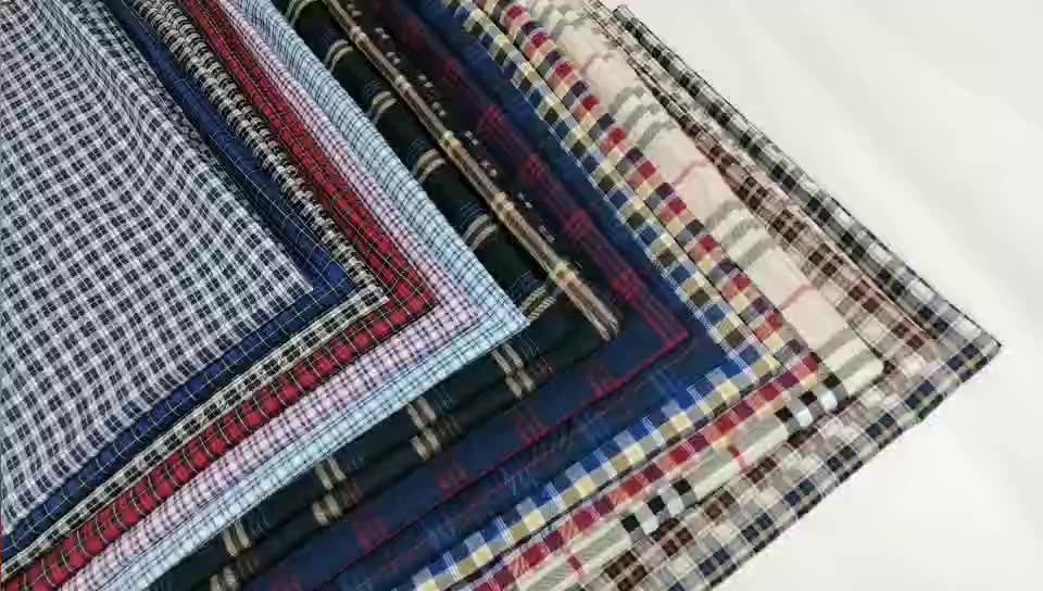 School Uniform Textiles Brushed Shirt Fabric Yarn Dyed Gingham Check