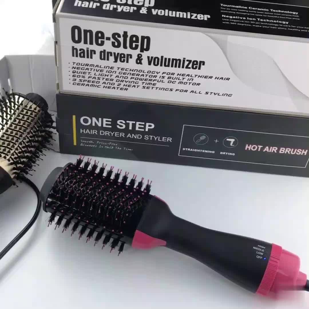 Hot Air Brush,One Step Hair Dryer Styler Volumizer Multifunctional 3