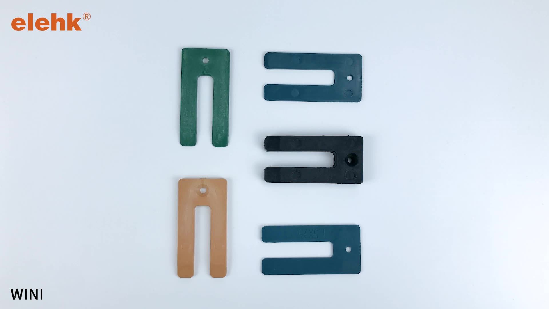 Nylon Plastic U Shim Window Packer 32mm Packers U Type Horseshoe Window