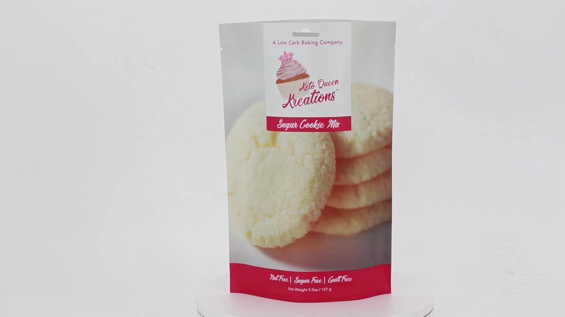 2019 Stand Up Heat Seal Cookies Packaging Mylar Plastic Cookies Mylar