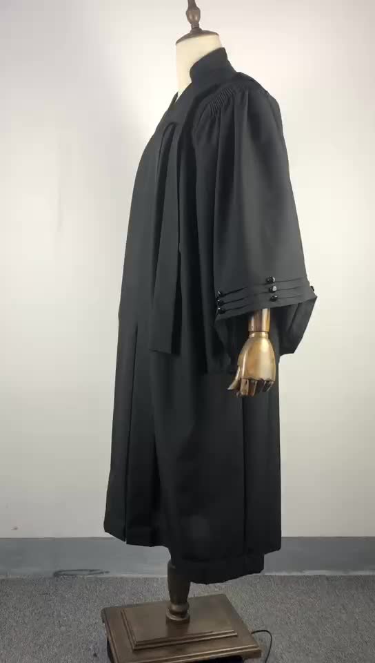 2020 New Style Custom Barrister Robe/lawyer Gown/lawyer Robe - Buy