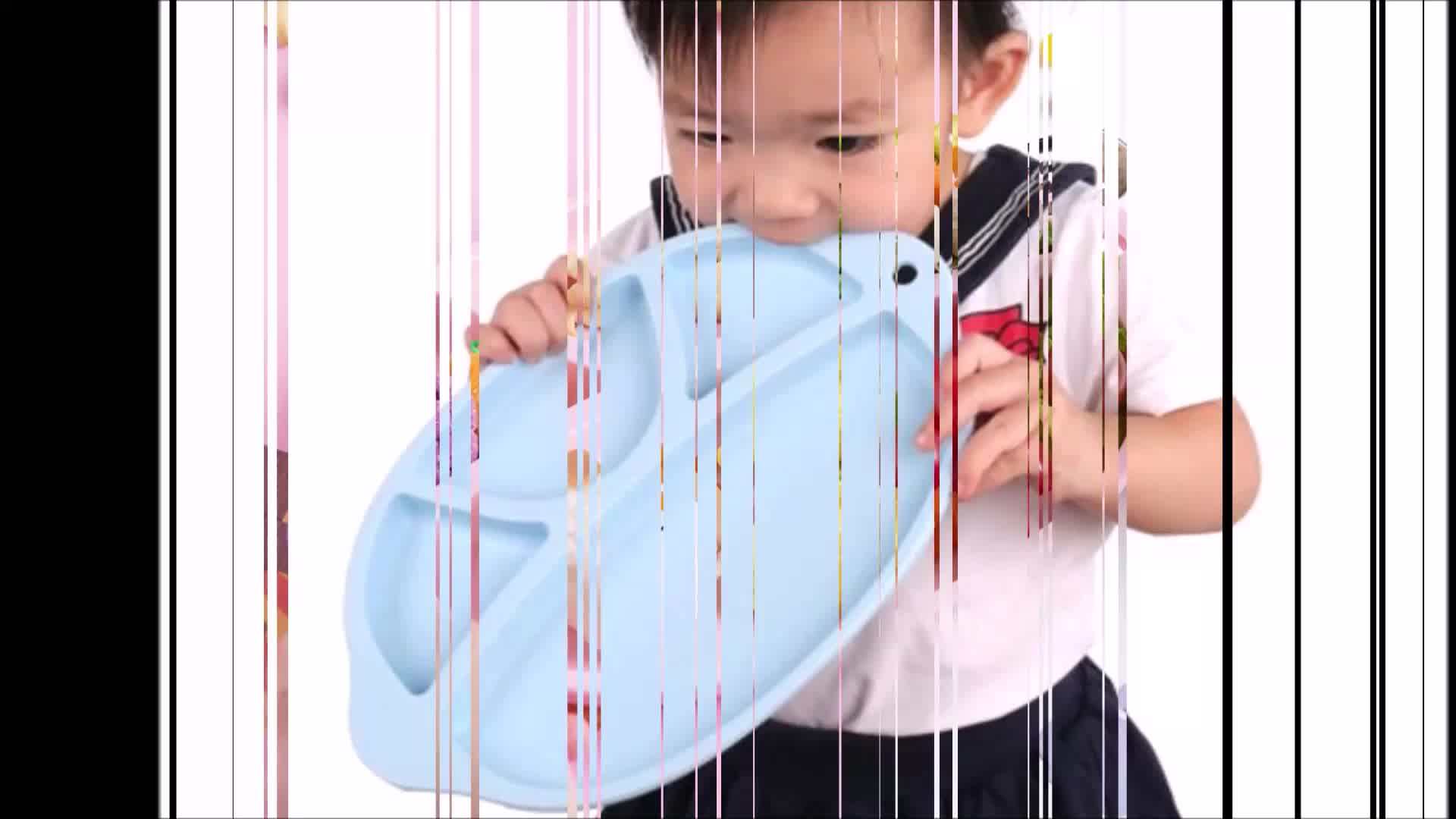 Washable Silicone Baby Plate Food Meal Silicone Baby Placemat Kids