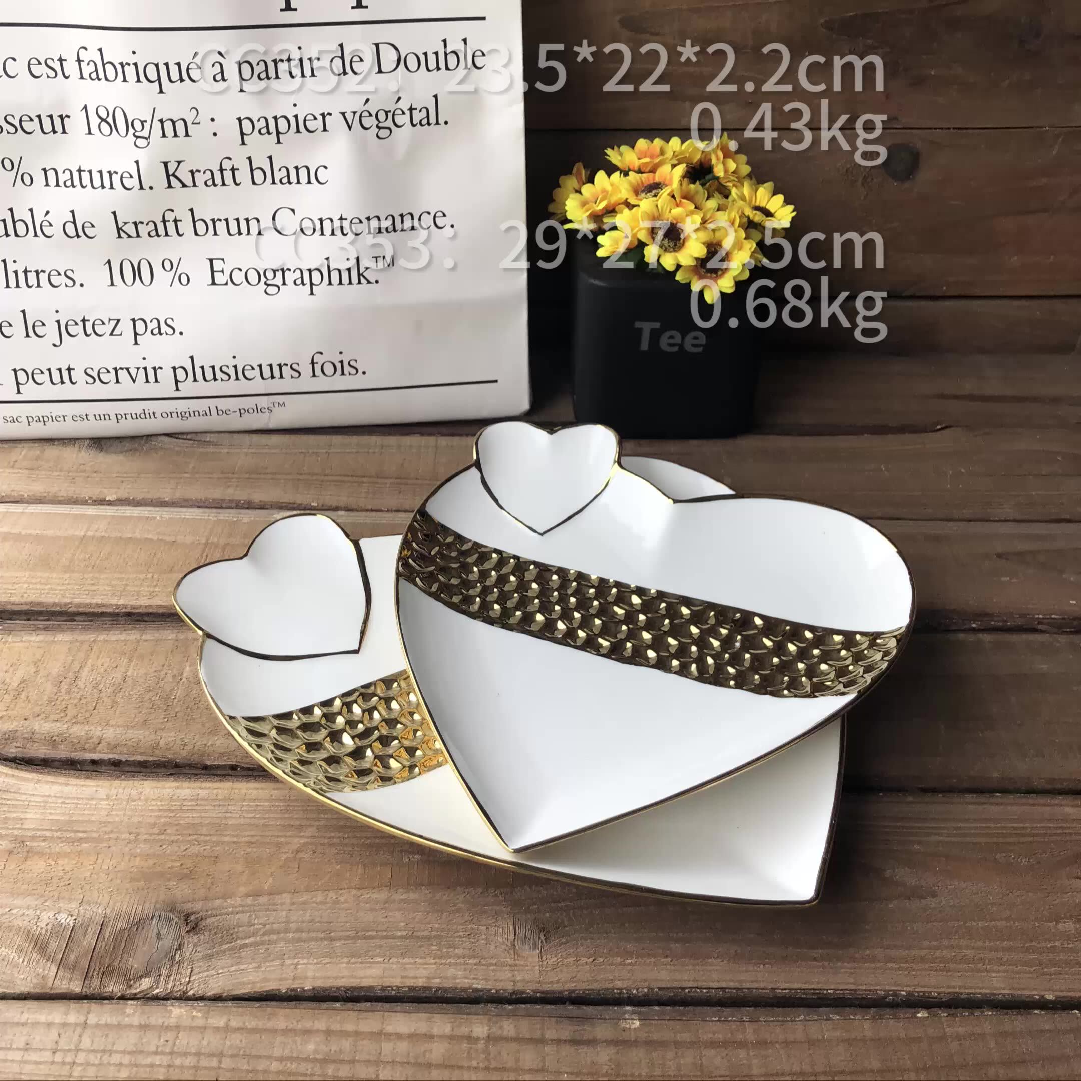 White Ceramic Heart Shape Ceramic Dinnerware Plate Buy Ceramic Heart