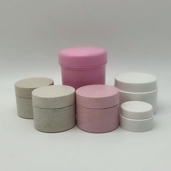 Pla Biodegradable Plastic Material Cosmetic Jar Containers With Lid For