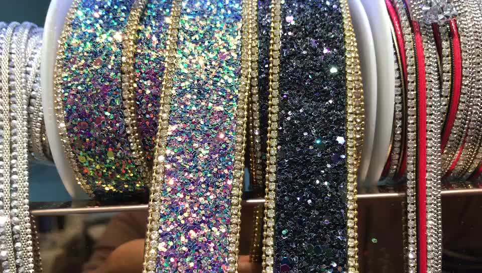 L189 2.7cm Iron On Rhinestone Trim Strass Rhinestone Trim Rhinestone