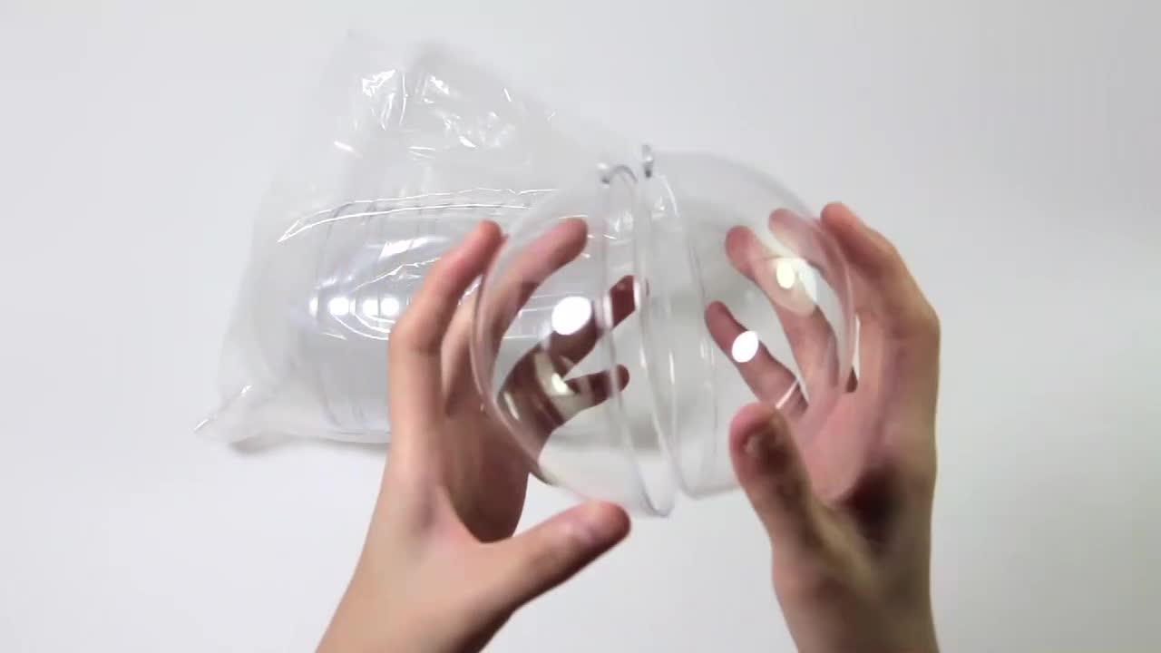 Clear Plastic Ball Diy Decoration Hanging Openable Flat Bottom Ball
