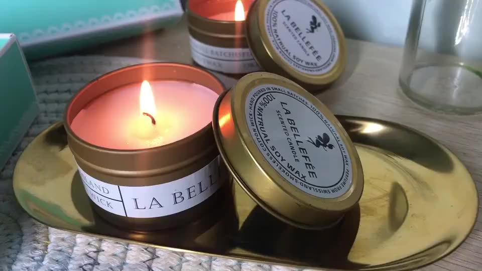 Customized Design Tin Can Candles Scented Luxury Cinnamon Scented