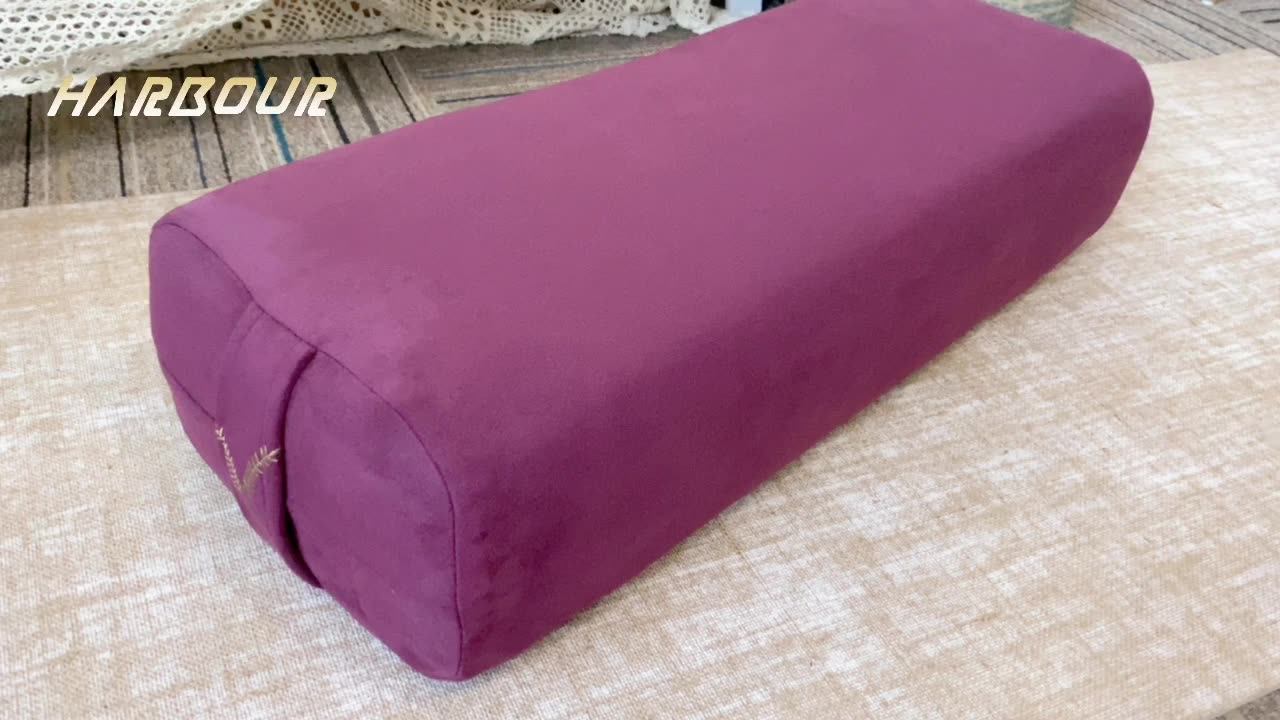 Eco Friendly Cotton Organic Yoga Bolster Eco Kapok Rectangle Large Yoga