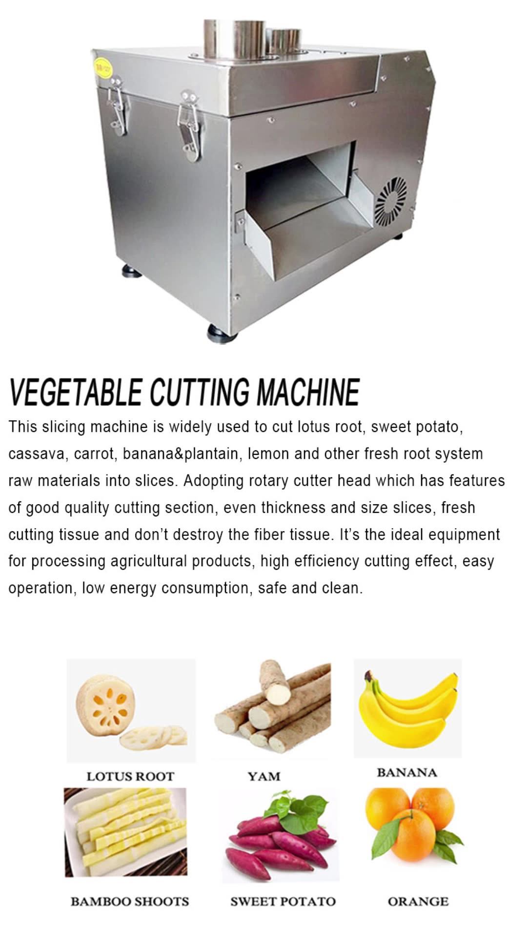 Electric Stainless Steel Plantain Chips Slicer Potato Banana Chips