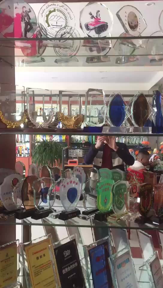 Cheap Custom Star Shaped Crystal Medals And Trophies Enterprise