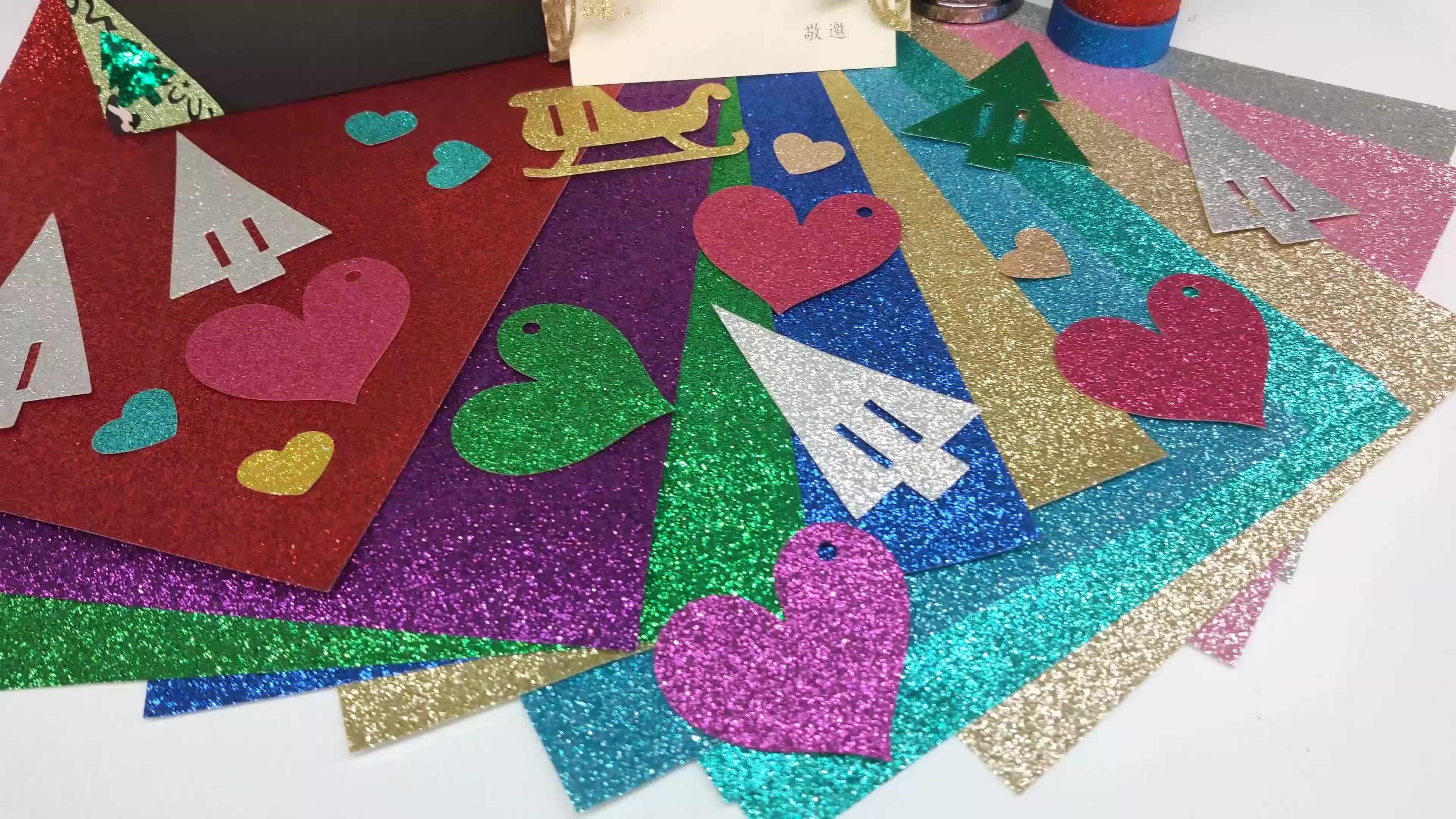 Hot Selling Glitter Paper Cardstock Christmas Hanging Snowflake