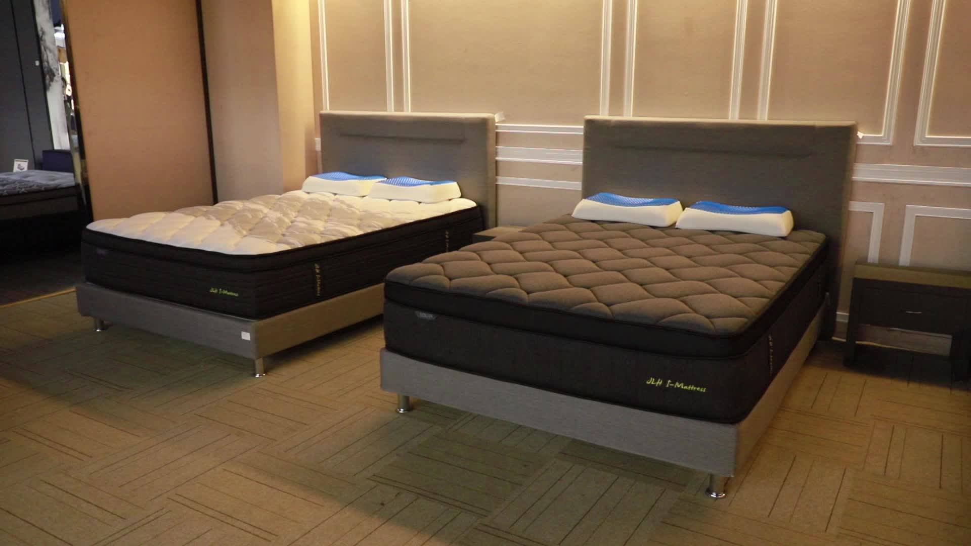 High Quality Knitted Fabric 7zone Pocket Spring With Foam Encasement