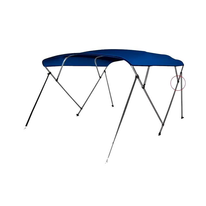 New Navy Blue Deck Boat 4 Bow Aluminium Bimini Boat Cover Top On Sale