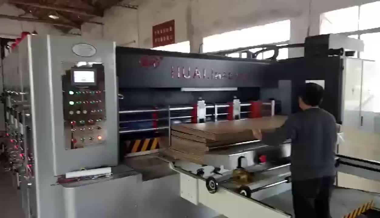 High Speed 4 Color Flexo Letterpress Type Carton Printer Slotter Die