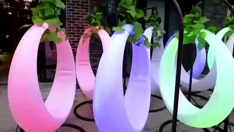 Factory Price Led Swing Chairs Waterproof Patio Garden Outdoor Led