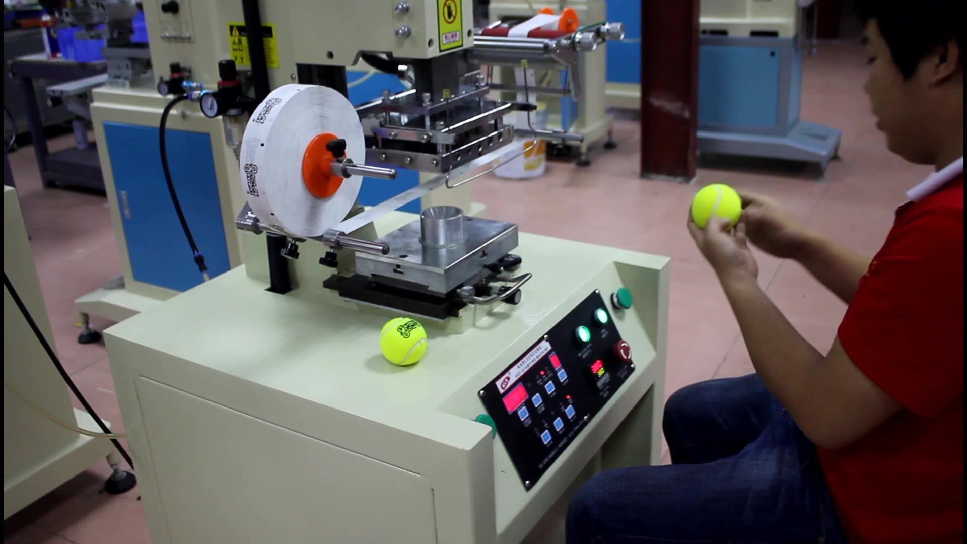 Hot Sell Printed Tennis Ball Printing Machine, View tennis printing