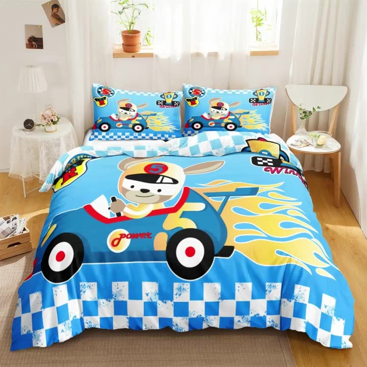 Juego De Ropa De Cama Para Niños Con Dibujos Animados En 3d De Pixar Car,Funda Nórdica Para Dormitorio De Niños - Buy Coche De Dibujos Animados 3d Ropa De Cama Conjunto,3d