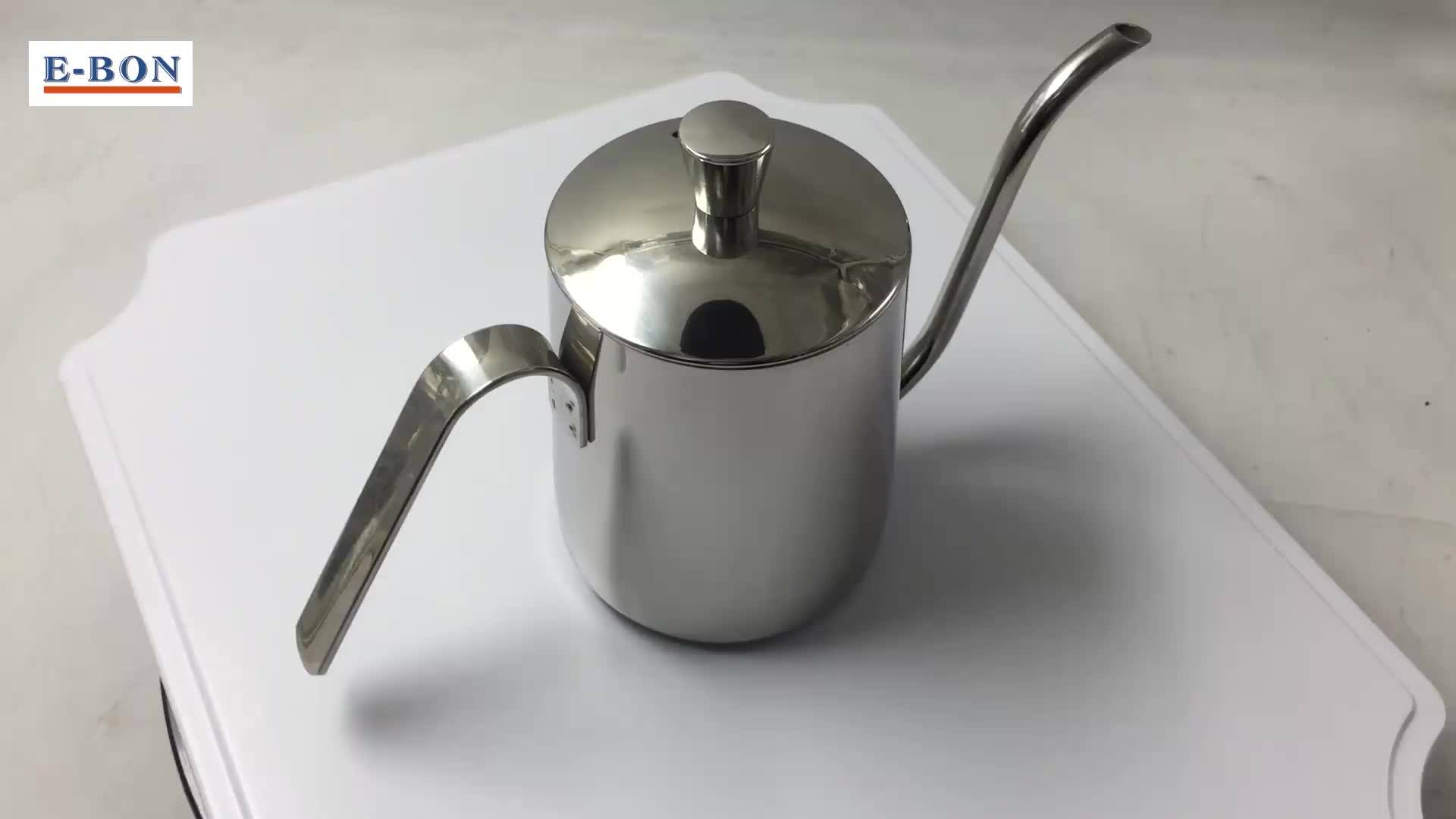 Stainless Steel 304 Gooseneck Pour Over Drip Pot Coffee Drip Kettle
